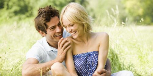 couple in grass