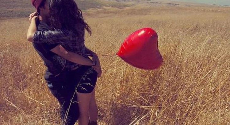 couple in the field